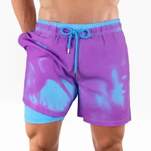 Men’s Switch Temperature Reactive Hybrid Shorts – Blue/Purple