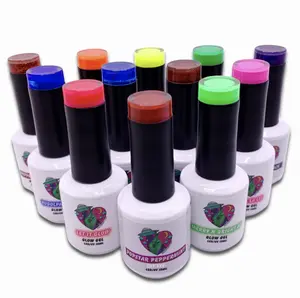 12-PIECE "CANDY CANE LANE" ADVENT 15mL UV/LED GEL COLLECTION CAT EYE, GLOW & GLITTER JELLY GEL POLISHES