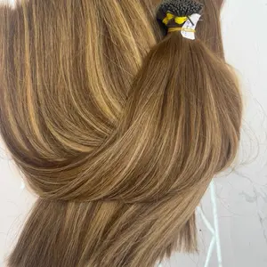 CL lighth Brown ombre with highlights Color Hair Extensions - Soft and Smooth Hair