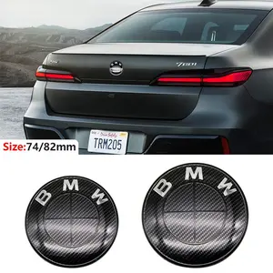 Bmw Fiber Full Wheel Cap Set 7pcs, 56/68mm Hubcaps & 72/81mm Front Rear Markers, Fits G20/g30/x3/x5 Models, Custom Accessories