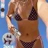 3pcs New Arrival Spring & Summer Bikini Set, Fashionable Swimsuit, Swimsuits Set, Fashion Sexy Polka Dot Print Swimwear, Casual Elegant Swimsuit for Beach, Beachwear Swimsuit, Bathing Suits