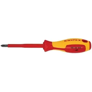 KNIPEX (98 24 02) Phillips Screwdriver, 4"-1000V Insulated, P2