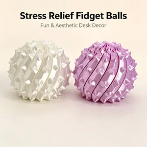 3D Printed Fidget Ball, Transformable Kinetic Stress Toy for Anxiety Relief, Eco-friendly PLA Sensory Toy for Adults & Kids, Cool Office Desk Gadget & Stocking Stuffer