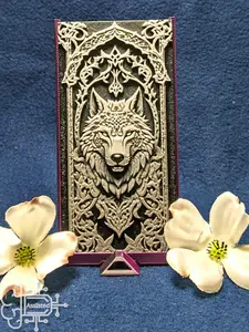 3D Effect Gothic Werewolf Bookmark - HueForge Style Gothic Werewolf- Realistic Textured Illusion - Ultra-Thin 3D Printed Book Accessory