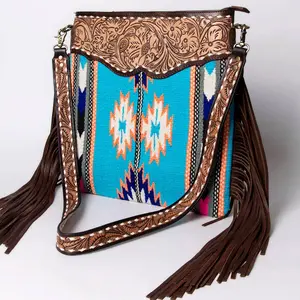 American Darling Crossbody Genuine Hand Tooled Western Leather Women Bag / Purse