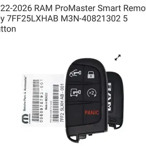 Smart Remote Key for 2022-2026 RAM ProMaster, 5-Button, 7FF25LXHAB, M3N-40821302