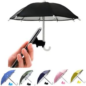 UV Protection Phone Umbrella for Sun,Universal Adjustable Piggy Suction Cup Phone Stand Umbrella for Phone,Stand Sun Visor,Sun Shade Cover Cell Phone Umbrella Sun Shade Accessories Silicone