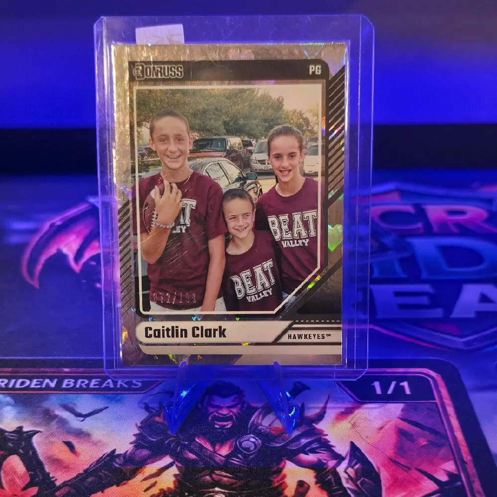 Caitlyn Clark Raw Sports Single Card, Donruss Series, 72/195 Limited Edition Collectible Trading Card