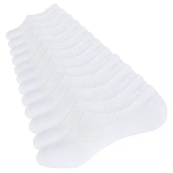 CLOSEMATE No Show Socks for Men Anti-Slip Cotton Socks Ultra Lightweight Summer Casual Socks for Home Daily Wear 6 Pairs
