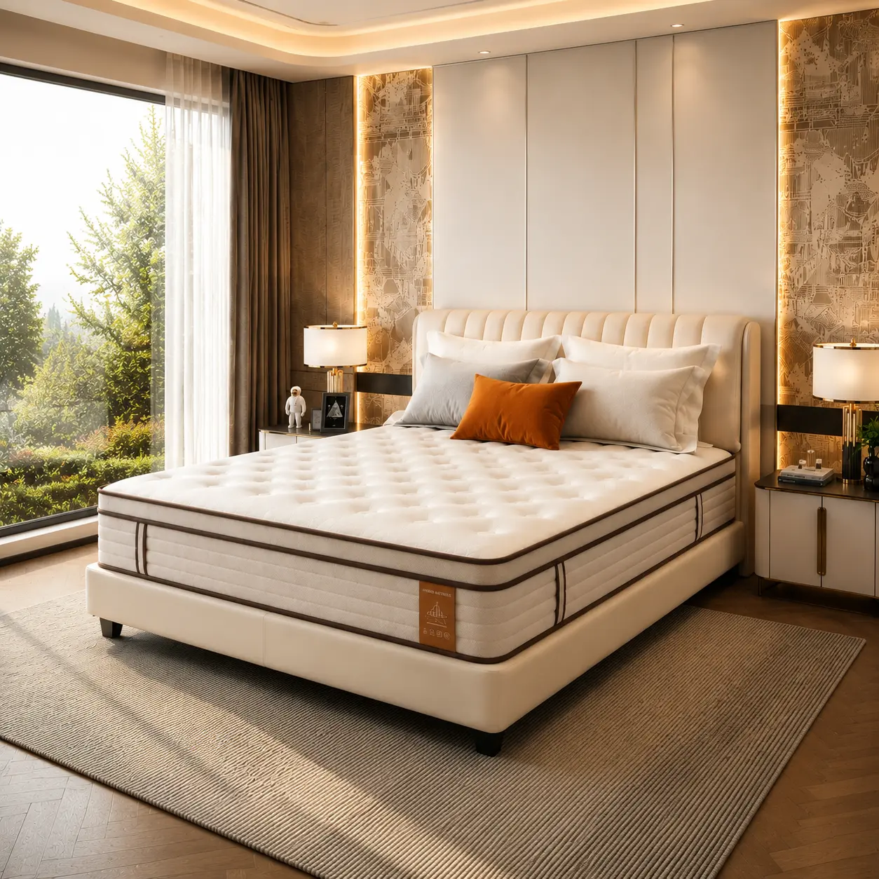 【SummerWins】12-Inch Hybrid Mattress - Full, Queen, King Sizes - Memory Foam & Innerspring Medium Firm Bed with Breathable Lumbar Support, Anti-Allergic, Ideal for Home Bedroom, Father’s Day Gift (Weekly Sale), Queen Size Mattress, Mattress Queen Size summ