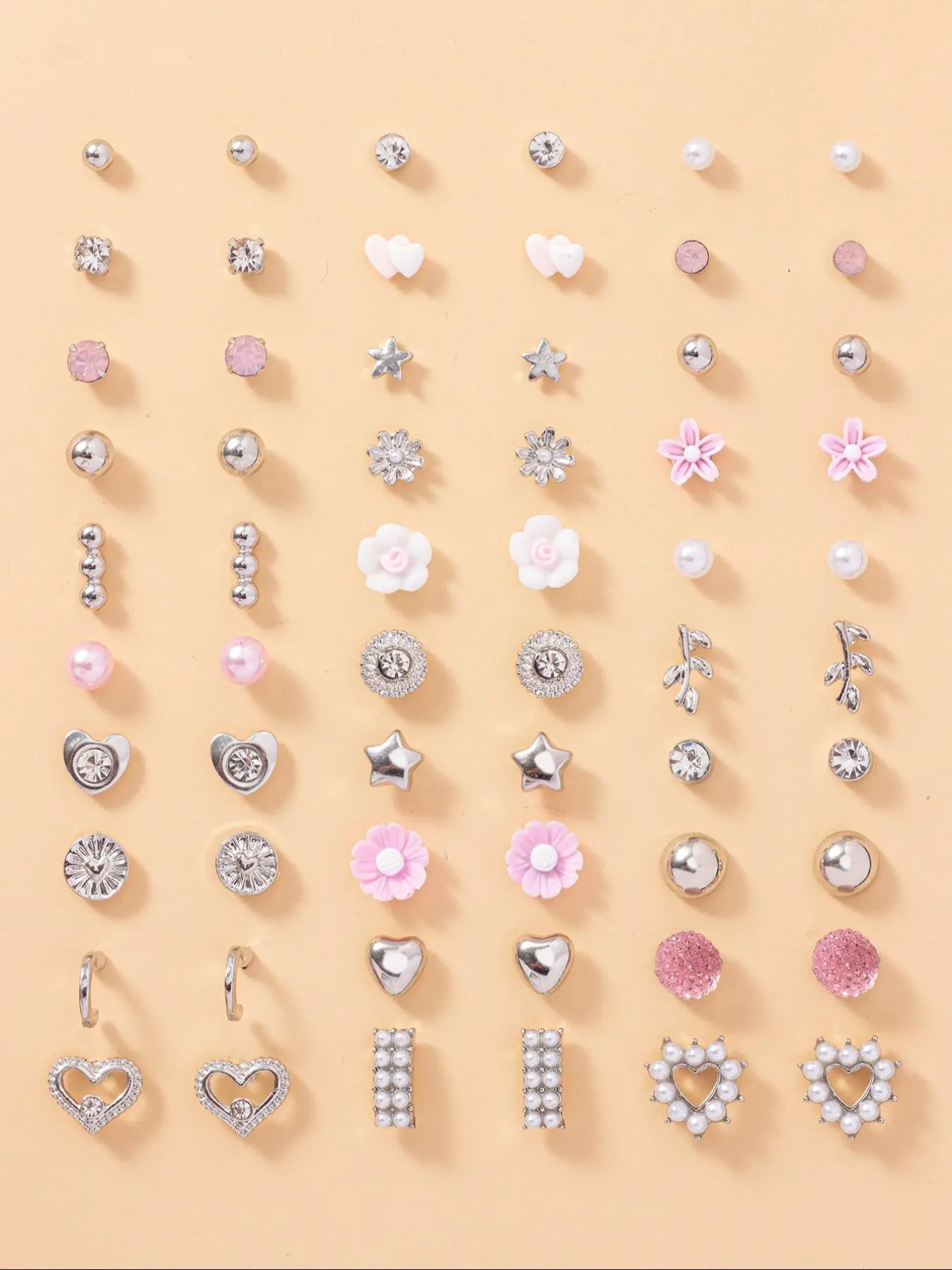 Mixed Shape Casual Earrings Set, Fashionable Accessories Jewelry for Women & Girls, Trendy All-match & Exquisite Jewelry for Birthday Gift