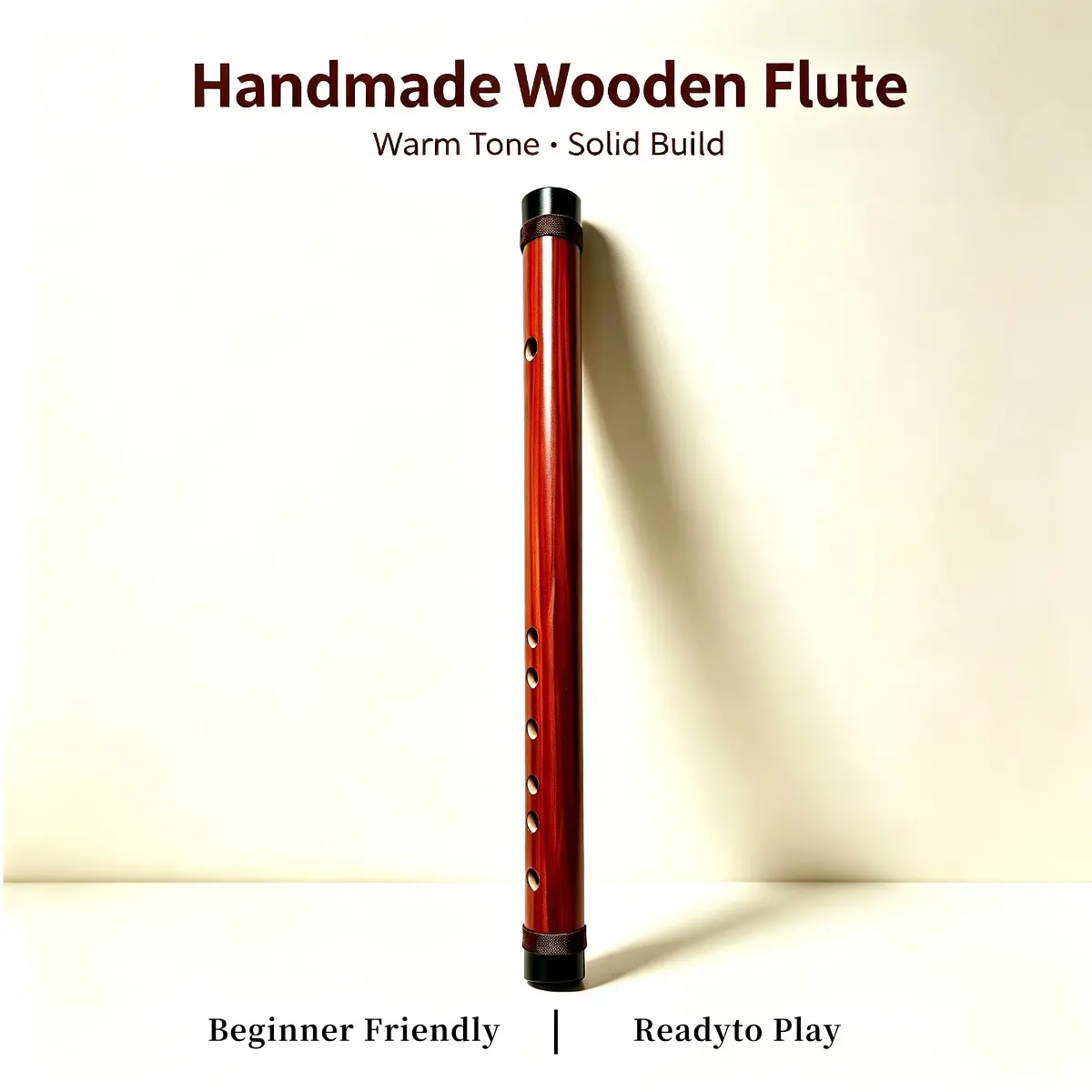 Premium Handmade Natural Bamboo Flute (Dizi) - Membrane-Free Design, Warm Rich Tone