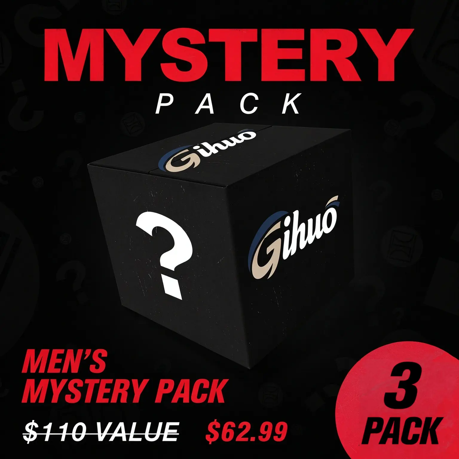 Gihuo Men's Clothing Mystery Box – Random Apparel Bundle, Surprise Styles & Colors, Overstock Clearance Deals Love Surprise Gifts