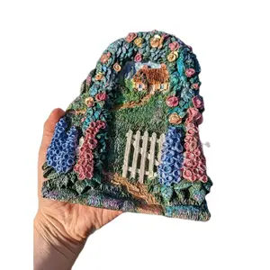 Fairy Door Decor Standing Fairy Door Handpainted Fairy Door Magic Fairy Door