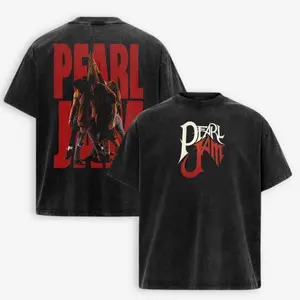 Pearl Jam - Ten Wash T-Shirt, 90s Grunge Band Wash Tee, Vintage Rock Graphic Shirts, Unisex Music Fan Gift, Eddie Vedder Merch