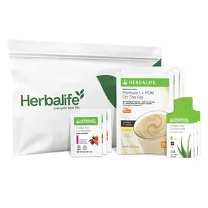 Herbalife Classics Discovery Kit: 3 Count On-the-Go Pack - Herbal Tea, Aloe Drink, Formula 1 Protein Shake for Balanced Nutrition & Daily Routine - Beverage, Vitamin, Single-Serve Sampler Pack