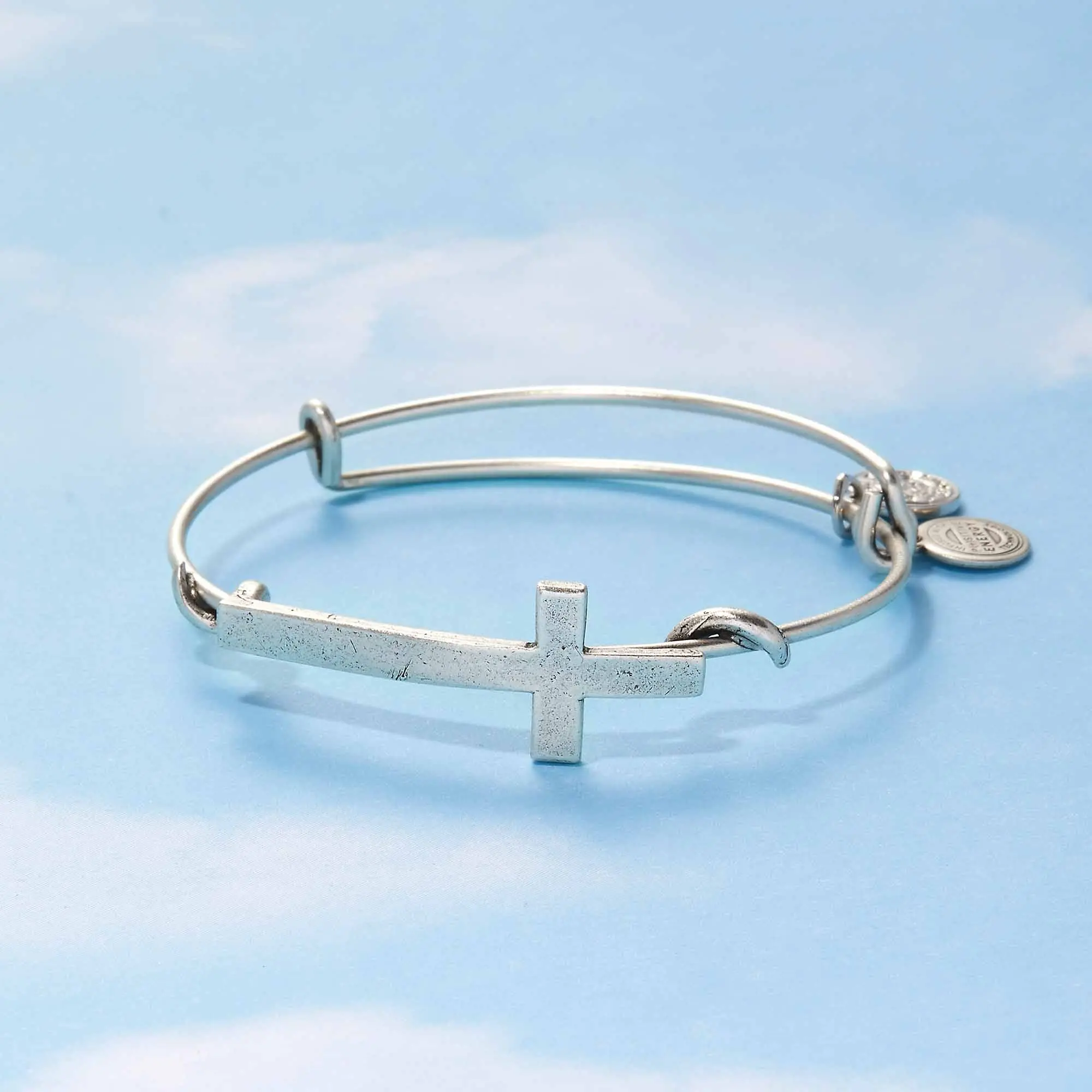 Cross Symbol Wrap Expandable Bangle