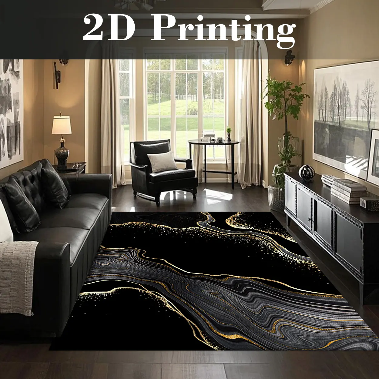 Velvet Marble Luxury Living Room Rugs, Local Delivery Household Carpet,familyfun