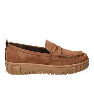 Bella Vita Womens Bo Comfort Moc Toe Platform Loafers Casual - Brown