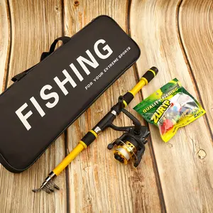 Pro Angler Quick-start Fishing Combo: 6ft/7ft Hi-visibility Rods + Pre-spooled Reel & 12 T-tail Lures - All-in-one Travel Kit with Lockable Waterproof Sections for Surf, Boat, Shore Fishing (beginner To Pro Ready)