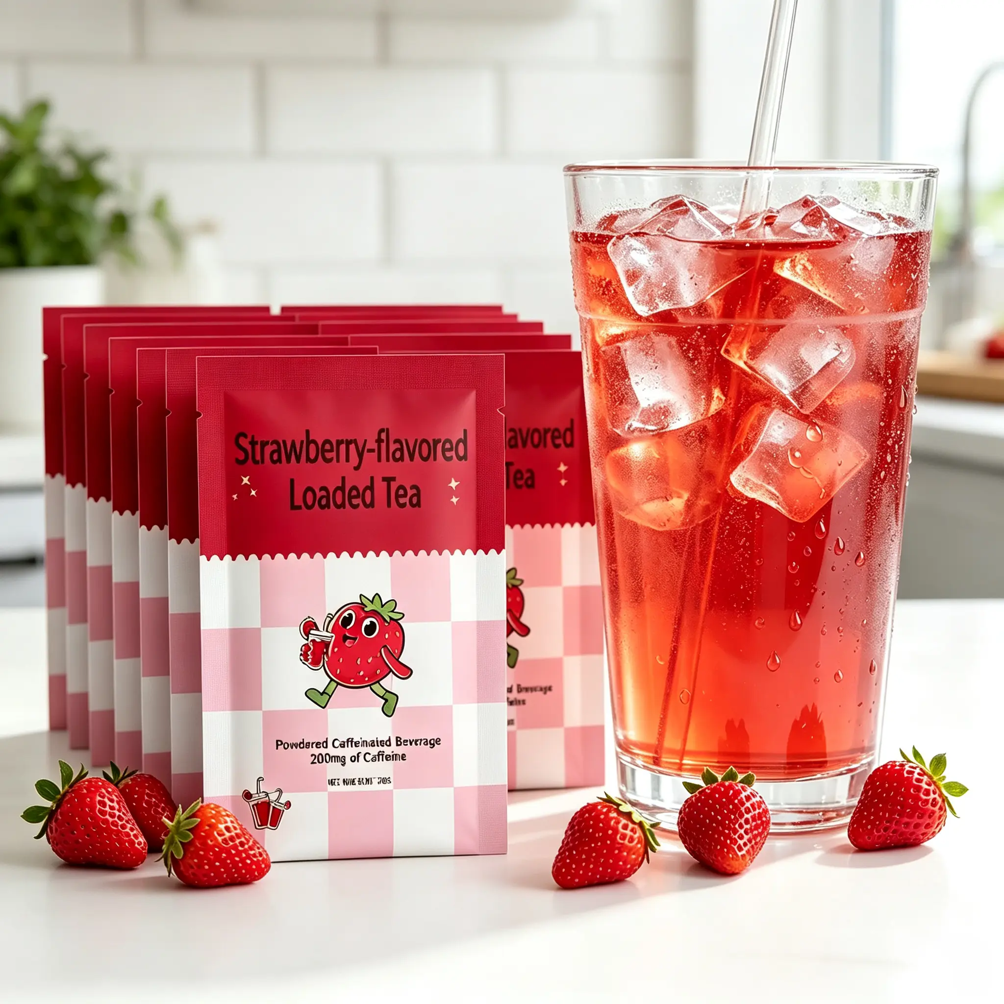 Loaded Tea - Powder Mix (10-Pack,32 oz) I Caffeinated Beverage Mix | Sugar Free |Refreshing I Low-Calorie Energy Drink Mix