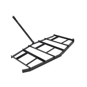 Drag Harrow 84-Inch Width Tow-Behind Harrow for ATV UTV, Heavy-Duty Steel Gravel Grader, Ground Leveling and Soil Aeration Tool for Farm, Land Clearing, Driveway Prep, Road Maintenance, Yard and Garden