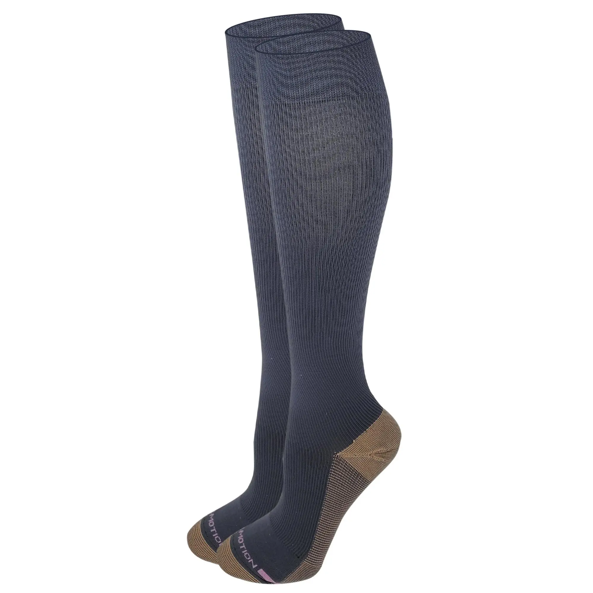 Women's Copper-Infused Graduated Knee High Compression Socks (1 Pair, 9-11 Size) - Athletic Sock for Womenswear, Running Socks