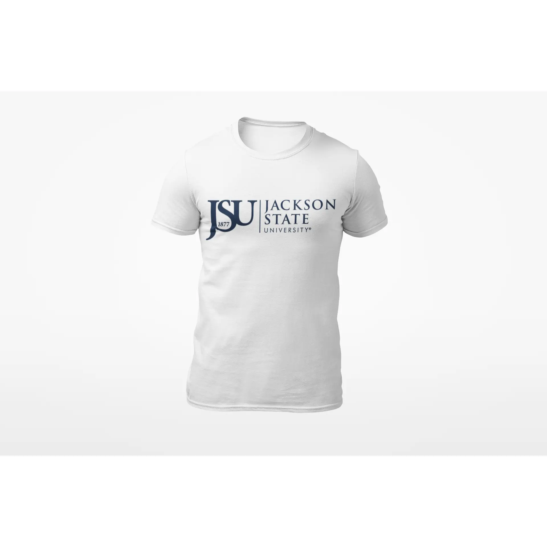 Jackson State University Tigers Blue Side By Side Floating J Short Sleeve T-Shirt