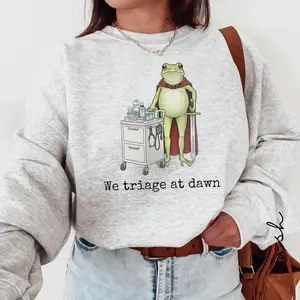 Emergency Nurse Frog Tshirt, Emergency Room Nurse Sweatshirt, ER Nurse, Funny Sarcastic Gift For Emergency Room Tech