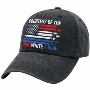 Courtesy of The Red White and Blue Trucker Hat for Men Women Baseball Cap Adjustable