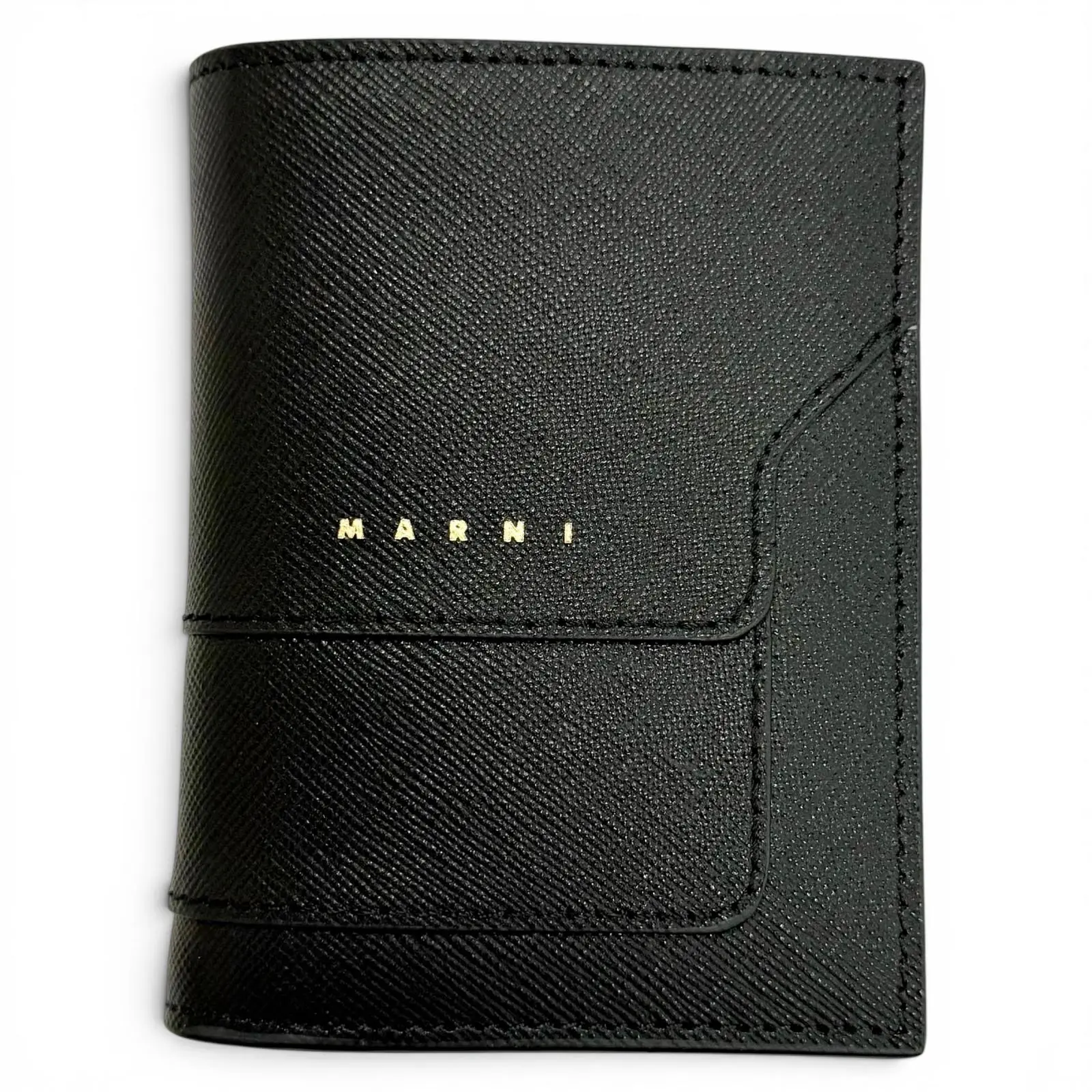 Pre-owned MARNI Calfskin Small Leather Goods Saffiano Leather Wallet