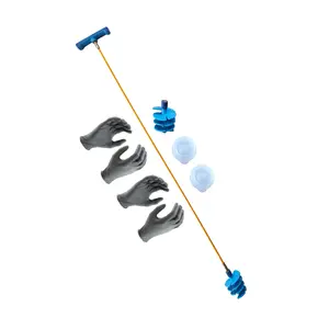 BUNDLE - Drain Detailer Drain Cleaning Tool for Sinks with Extra Attachment and Gloves