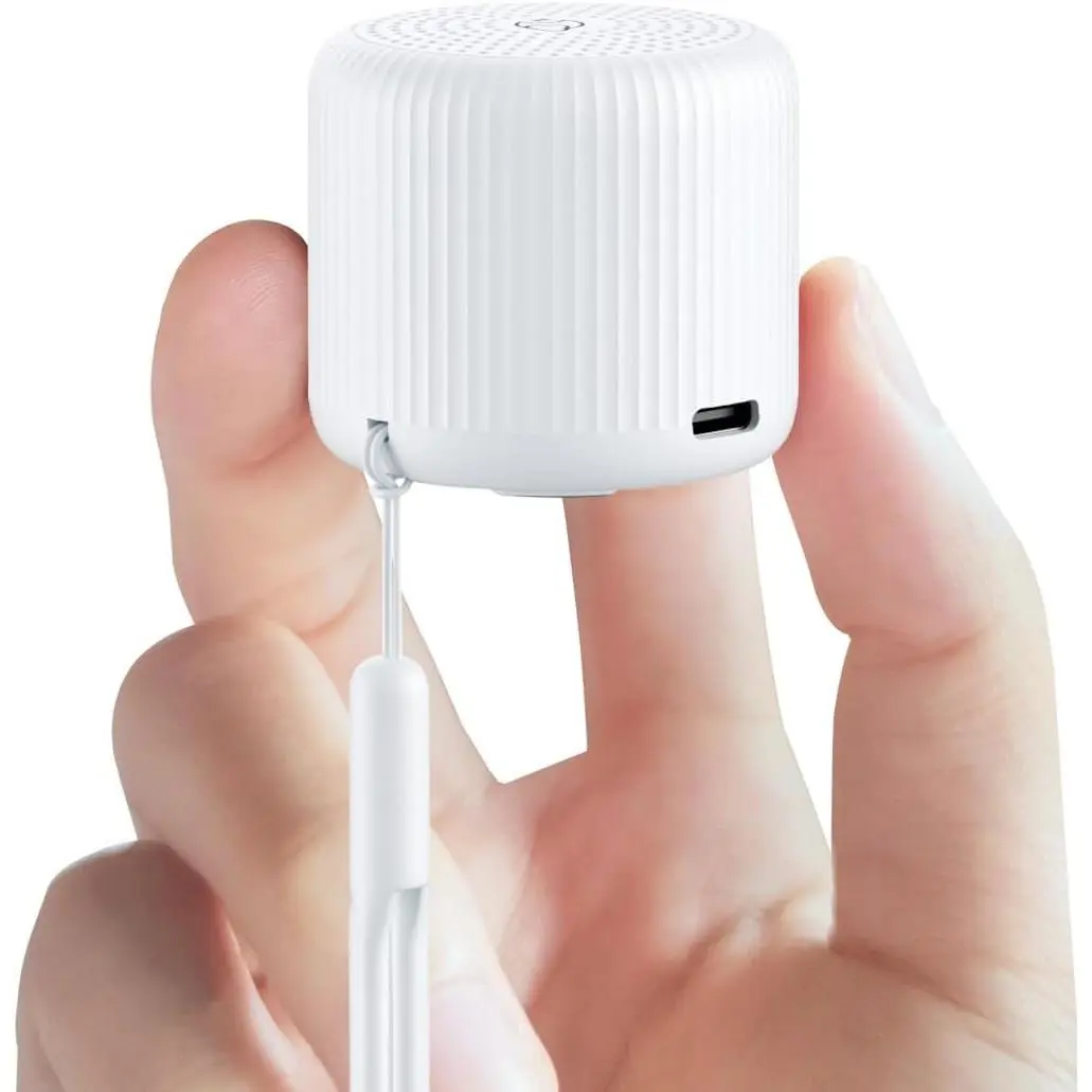 SQ-ADE009 Portable Sound Machine for Baby Adults, Travel Sound Machine,15 Non-Looping Sound Timer and Memory Play, Mini White Noise Machine for Sleeping Office Privacy Travel Gift