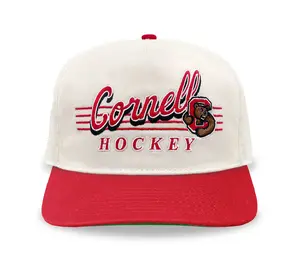 Cornell Hockey Snapback: Cream
