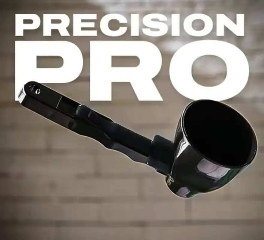 Precision Pro Powder Funnel Scoop - High Quality Scoop for Pre Workout Creatine Protein Powder Formula Smoothie Kitchen Utensils BPA Free Plastic