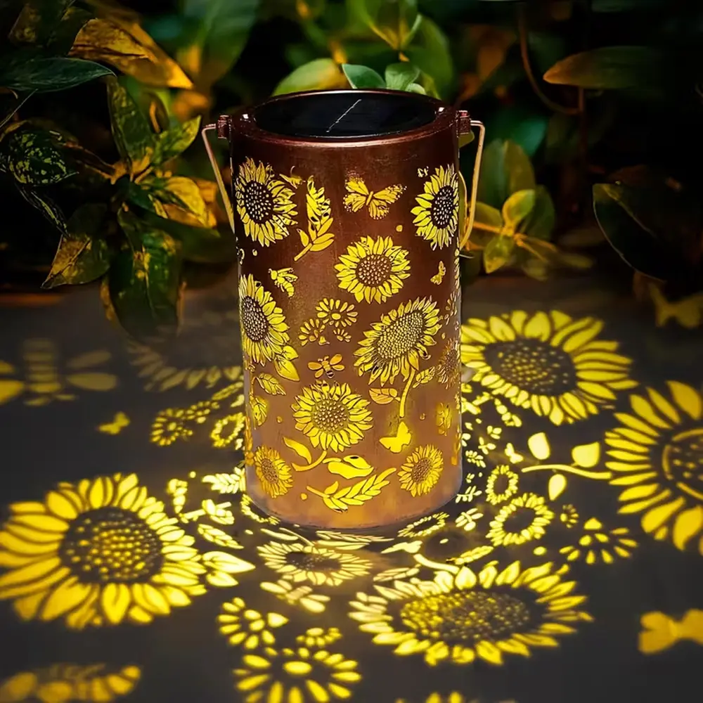 Sunflower Solar Lanterns Outdoor Waterproof, Birthday Gifts for Women Mom Grandma, Hanging Solar Lights for Yard, Patio, Porch, Garden Decor