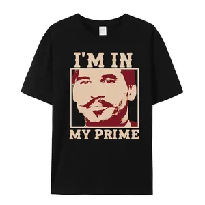 [Premium Vintage Print T-Shirt] Doc Holiday -I'M In My Prime.- Tombstone -Movie Vintage Print T-Shirt For Men And Boys - Premium Quality, Casual, Short Sleeve, Crew Neck, Comfortable, Classic Fit, Gifts - Summer Casual Street Wear Essential 25612
