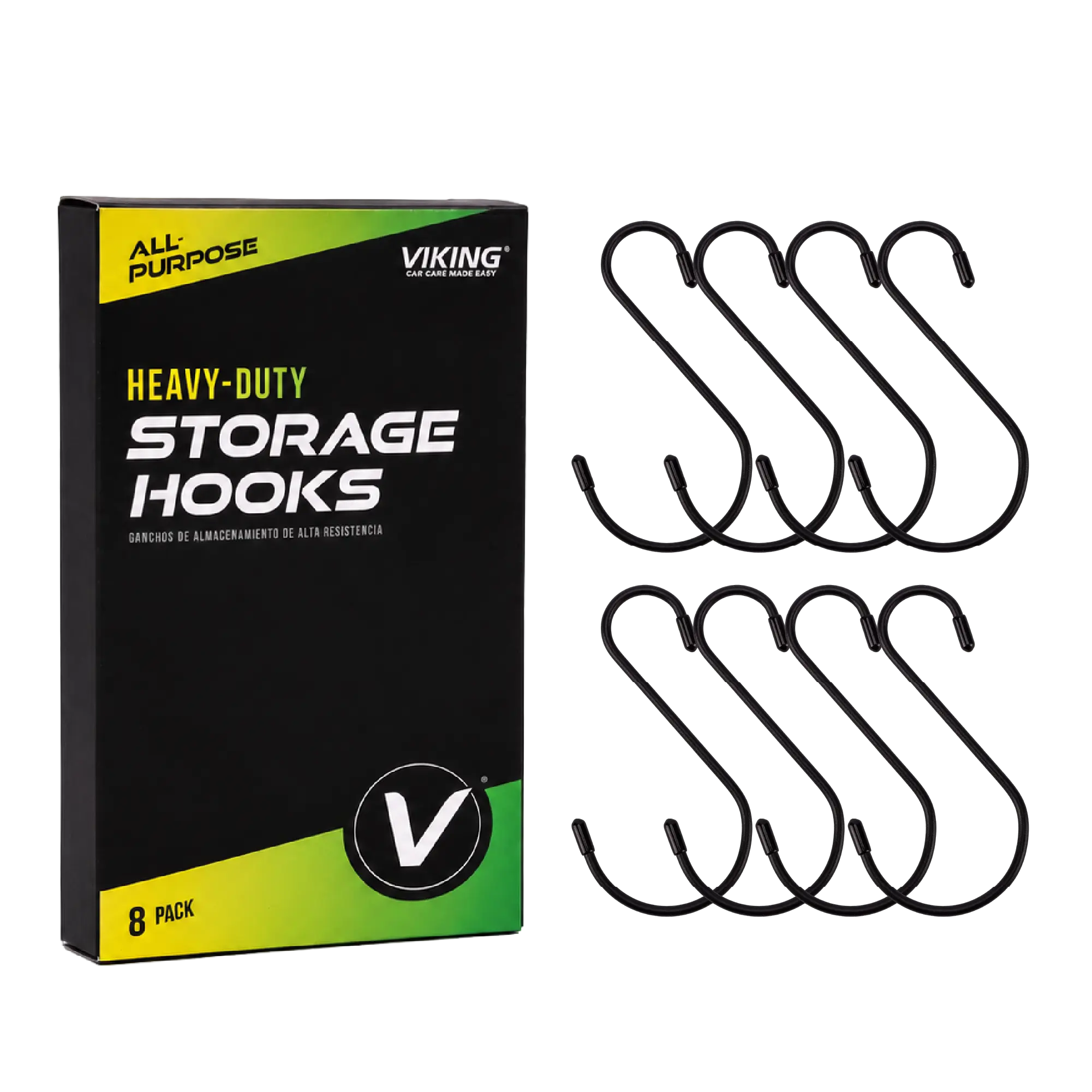 VIKING Heavy-Duty Storage S Hooks for House, Garage, and Automotive Use
