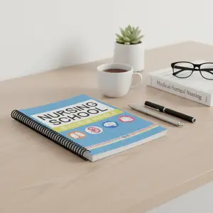 Nursing School Success Bundle, Spiral-Bound Medical Study Book for Nursing Students