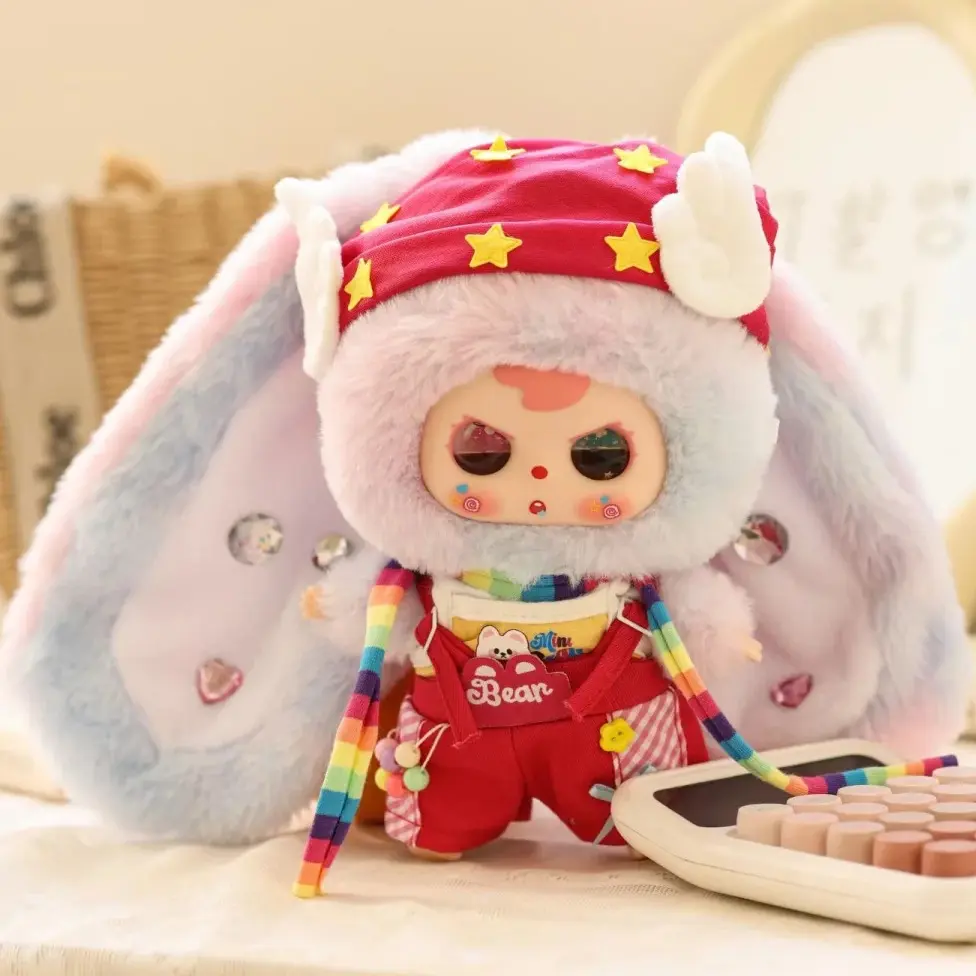 Fu Xiaowa Millennium Gummy Travelers Series Plush Blind Box - Kawaii Stuffed Animals, Soft Stuffed Doll, Random Plush Toy, Single Collectible Mystery Box