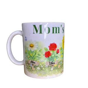 Personalized Mom's Garden Mug with Birth Flowers and Names – Custom Mother’s Day Gift Coffee Cup
