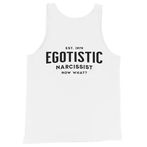 Deadpan Couture "Egotistical" Men's White Tank Top