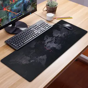 Extended Large 32x12 inch Gaming Mouse Pad World Map Anti-slip Desk Computer Keyboard Mat