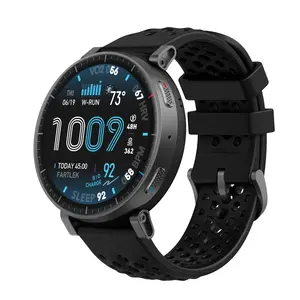 Amazfit Active Max Smart Watch 1.5" AMOLED Display, 25-Day Battery, Offline Maps, GPS, 4GB Storage, 170+ Sport Modes, 5 ATM Water Resistant, Heart Rate & Sleep Fitness Tracker for Android & iPhone