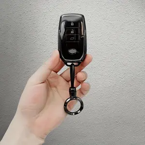 Car key remote control cover, suitable for Toyota RAV4, Camry, Crown, Corolla, CHR, Prius, Highlander, Prado, Land Cruiser models, car accessories, key storage box, key protection cover, Car key accessory, Car Key Protector