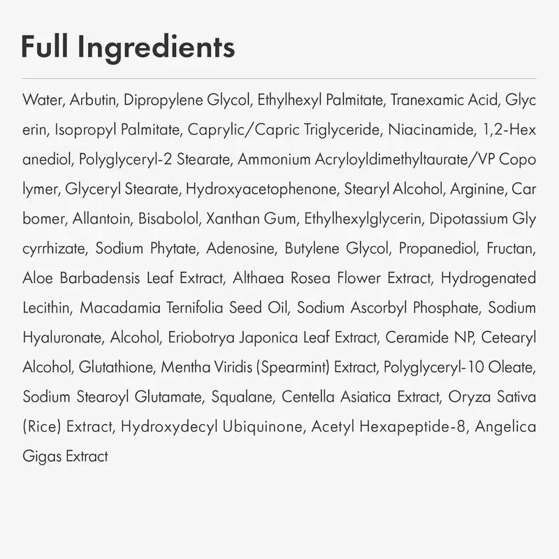 7% Arbutin +4% Tranexamic Acid Cream 70,000ppm Arbutin & 40,000ppm TXA with Niacinamide &Glutathione for Dark Spots Freckles Blemishes & Pigmentation，Multi-pack