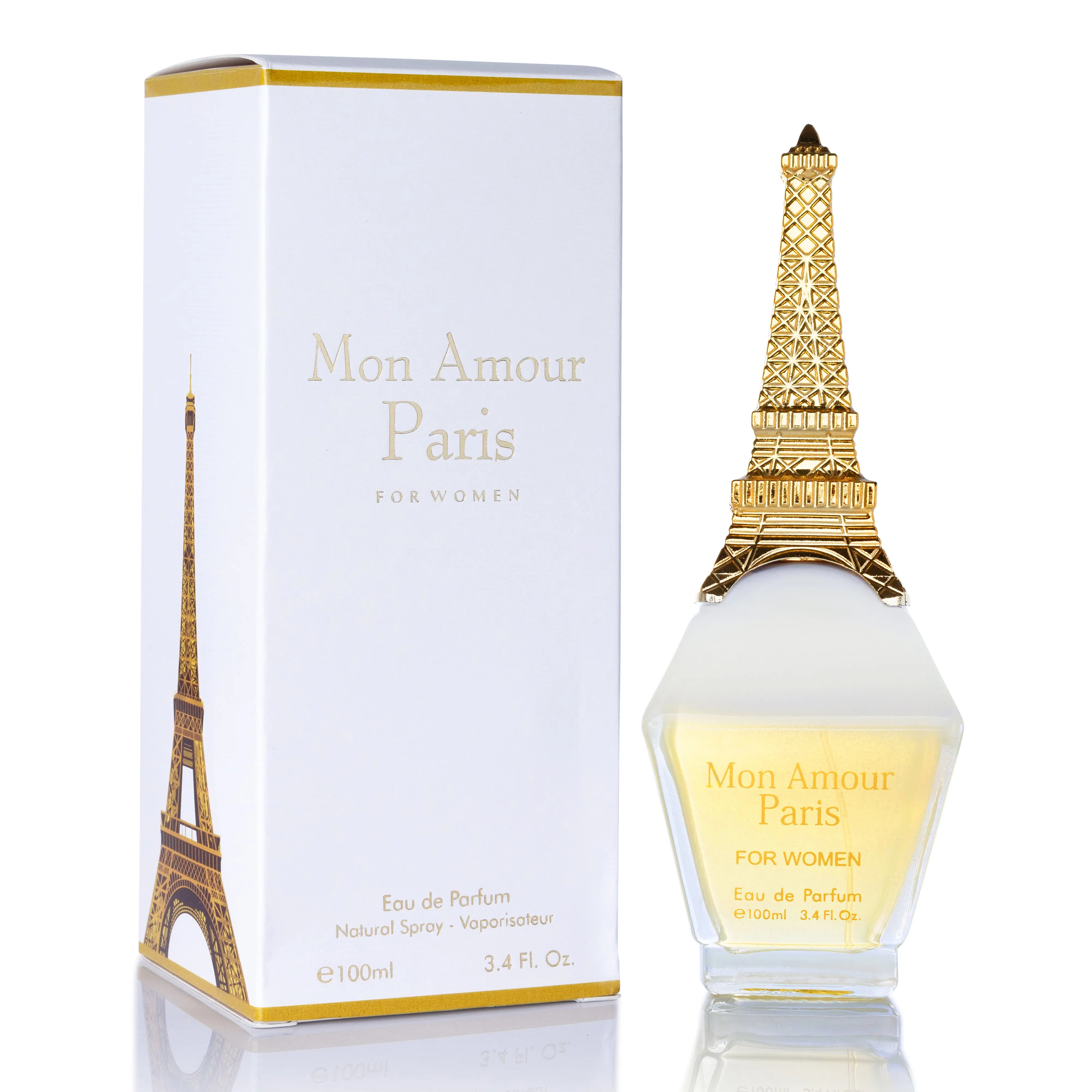 Urban Collection Mon Amour Paris Women's Luxury Eau De Parfum - Perfumed, Citrus-Infused, Jasmine-Themed, Flower-Forward Citrus Floral Woody Scent Edp, Perfumed Women's Fragrance, Citrus-Infused Women's Fragrance