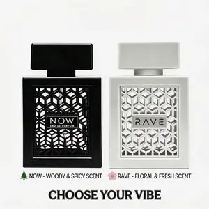 Now Rave Perfume 100ML Unisex, Fresh Sweet Fragrance Eau De Parfum, Long Lasting Night Out Party Scent, Gift for Her Him