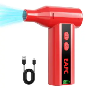 Wireless Hair Dryer, Brush Motor, 4 Speed Settings, Portable Car Leaf Blower, Dust Removal Tool, Fire Starter, Cleaning Equipment