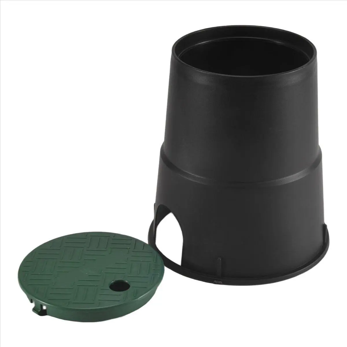 1 ABS Plastic Underground Valve Box Cover - Outdoor 1 Replacement Lid for Garden Sprinklers, 6in Sprinkler Access, d=205mm (bottom), h=230mm (approx.)